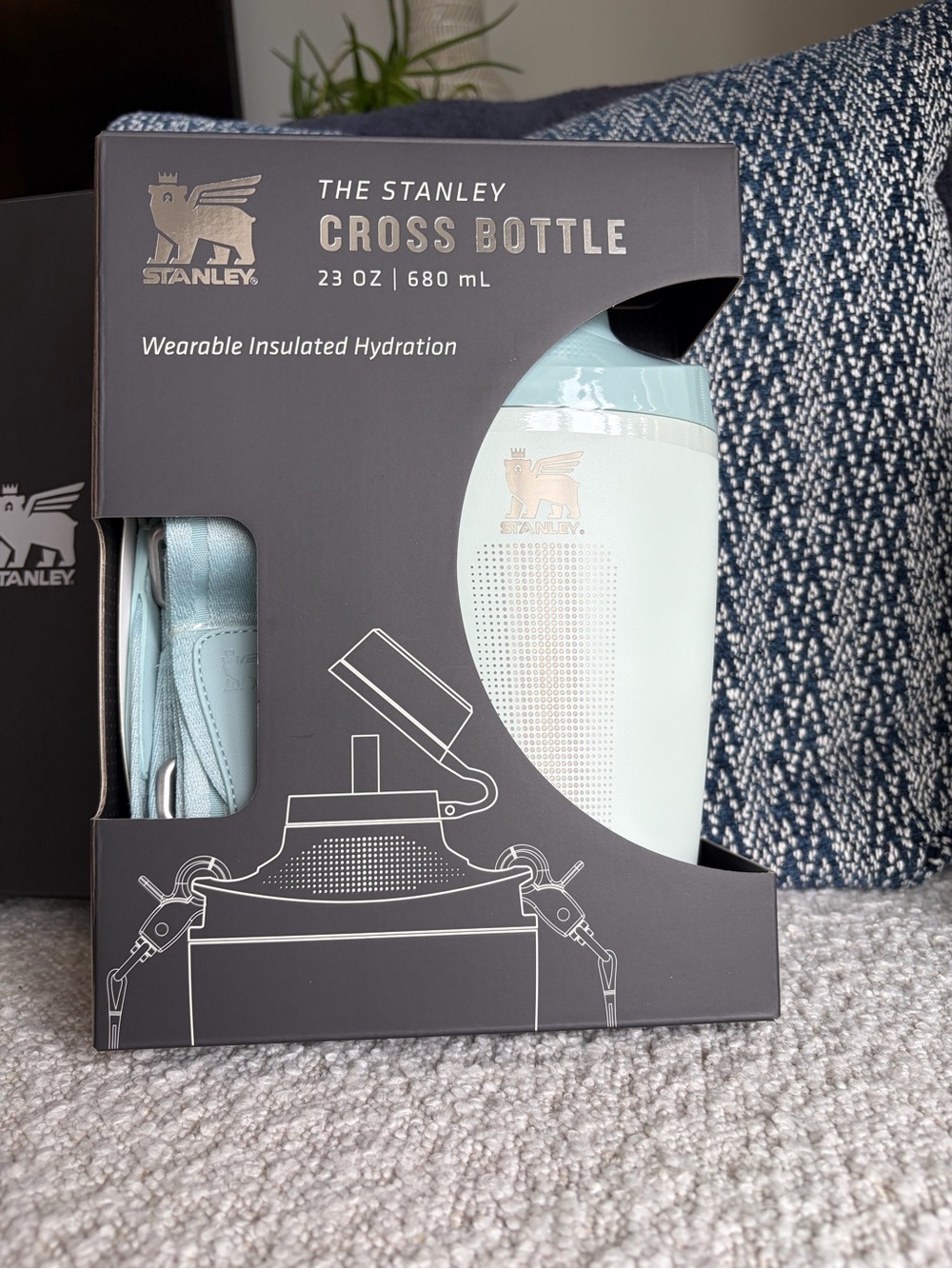 Stanley Cross Bottle 23oz in Mist Color - Picture 1 of 10
